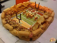 Super Bowl Snack Idea: The Snack-Food Stadium