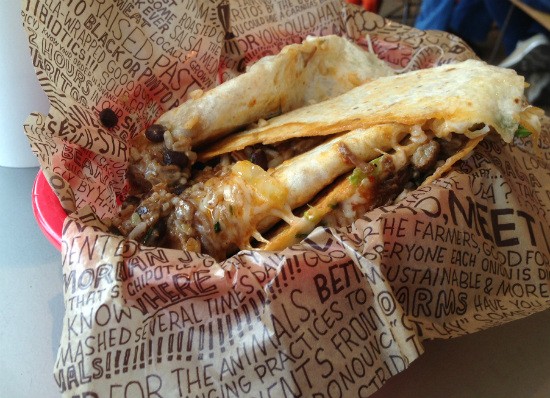 This quesarito combines the best elements of a quesadilla and a burrito in one very messy meal. - Liz Miller