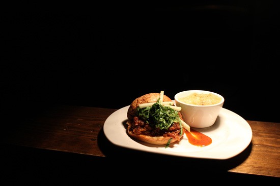 The pulled pork sandwich at the Crow's Nest - Mabel Suen