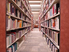 Don't fear the stacks. St. Louis Public Library will accept food for fines in July. - Wikimedia Commons