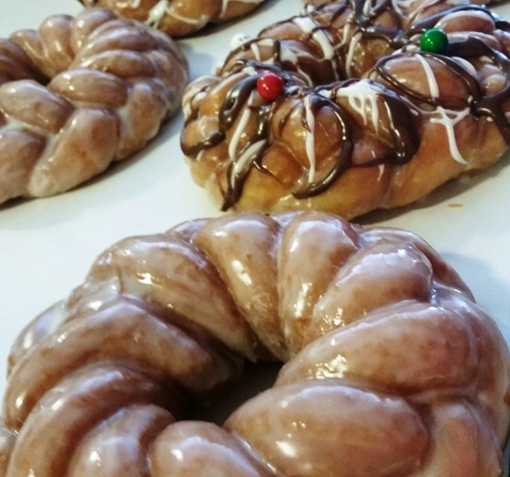 ST. LOUIS HILLS DONUT SHOP'S HOLIDAY WREATH DOUGHNUTS | COURTESY OF ST. LOUIS HILLS DONUT SHOP