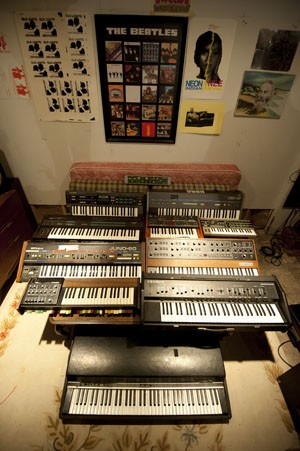 A collection of synthesizers. - Kholood Eid