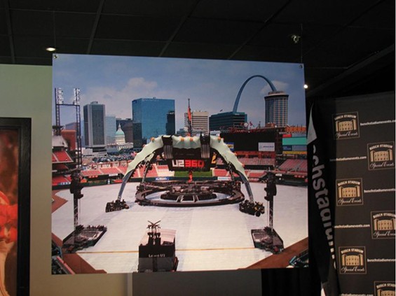 A rendering of what the U2 360 stage will look like in Busch Stadium - ANNIE ZALESKI