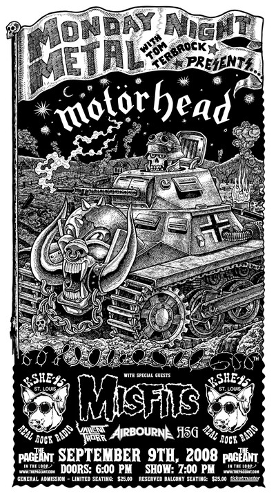 Show Flyer: Motorhead at the Pageant, Tuesday, September 9