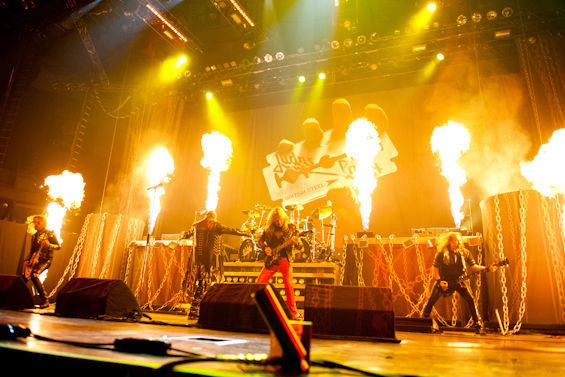 Judas Priest returns to the Family Arena in May. Check out more photos from the band's 2011 concert in RFT Slideshows. - Photo by Jon Gitchoff