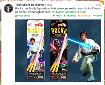 Twitter Litter: Star Wars Pocky, Cooties and Miley Cyrus' Ass