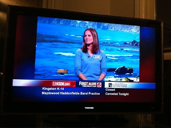 Local Band Photobombs Television School Closings [PIC]