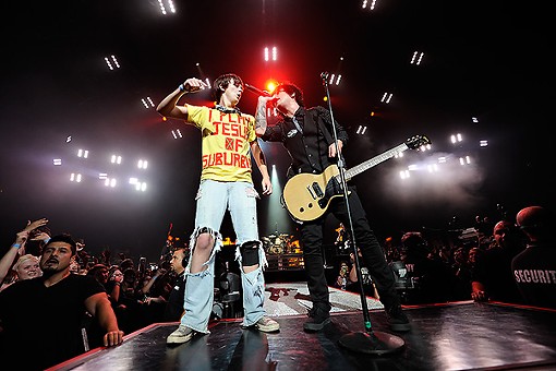 From last night's show at the Scottrade Center. See more photos of Green Day last night. - Photo: Todd Owyoung