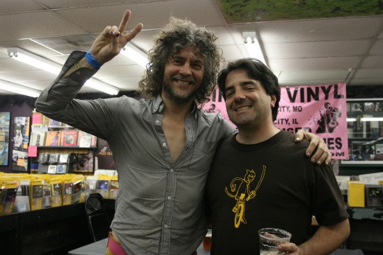 Just a regular day at Vintage Vinyl for Wayne Coyne of the Flaming Lips (left) and Jim Utz. - Chrissy Wilmes