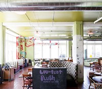 Plush's charming restaurant side, which stopped serving food only months ago. - Photo by Jennifer Silverberg