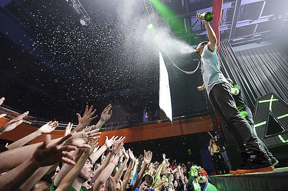 Steve Aoki returns to St. Louis tonight at the Pageant. View more photos from his 2012 show in RFT Slideshows. - Photo by Todd Owyoung