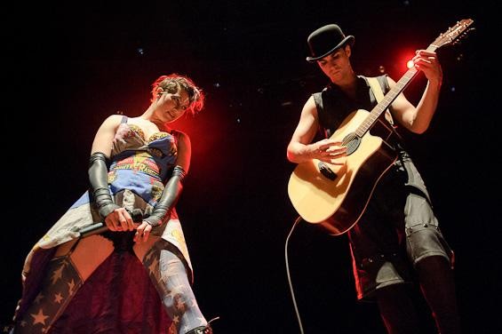 Dresden Dolls Amanda Palmer and Brian Viglione at the Pageant - Todd Owyoung
