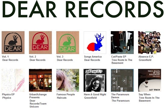 This is what it looks like at the Dear Records Bandcamp page. Click the picture to check these releases out.