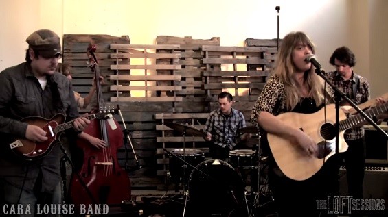 The Cara Louise Band - Screenshot from the Loft Sessions video below.