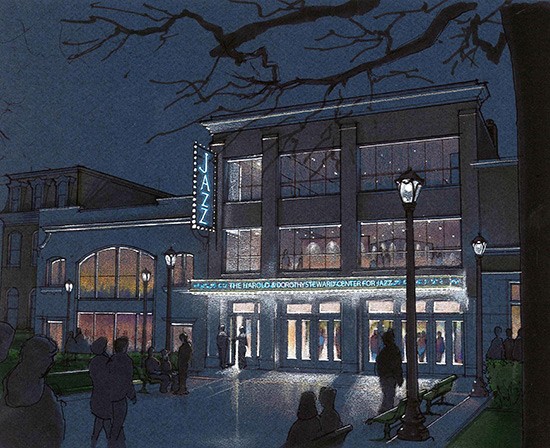 A rendering of Jazz at the Bistro's upcoming redesign. - The Lawrence Group