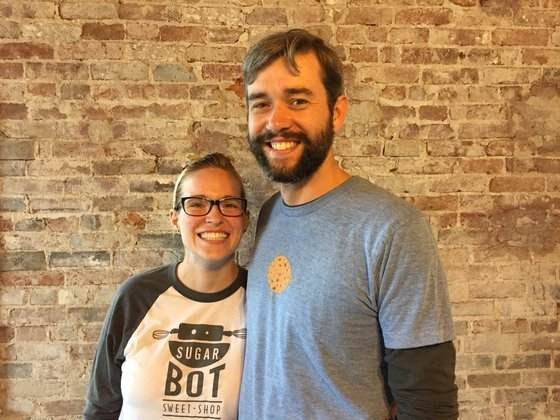 The co-owners of SugarBot, Jackie Lynch and Mark Huebbe. - PHOTO BY KEVIN KORINEK