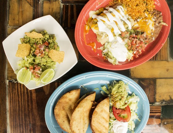 A sampling of El Burro Loco's Mexican fare. - Mabel Suen