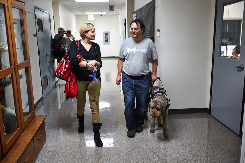 Maryville professors Kyra Krakos and John Marino are wrapping up their fifth and final year of classes based on The Walking Dead and other works from the horror and fantasy genres. - THEO WELLING