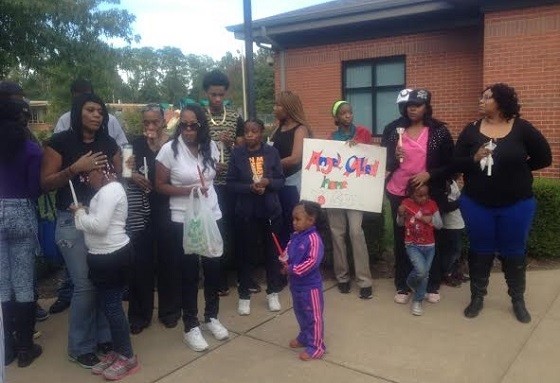 A protest outside Pagedale Police Department for Kimberlee Randle-King - Image courtesy of J. Justin Meehan