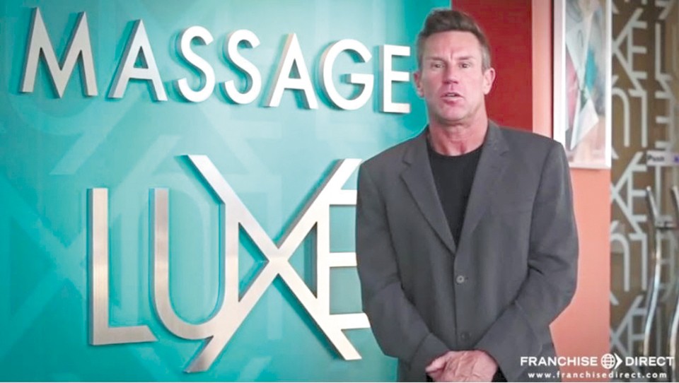 Todd Beckman appears in a promotional video for MassageLuXe, one of the multiple brands he built into successful franchises. - YOUTUBE.COM