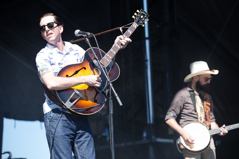 Pokey LaFarge took the Bud Light stage on Sunday with his trademark, Americana throwback sound. - Robert Rohe