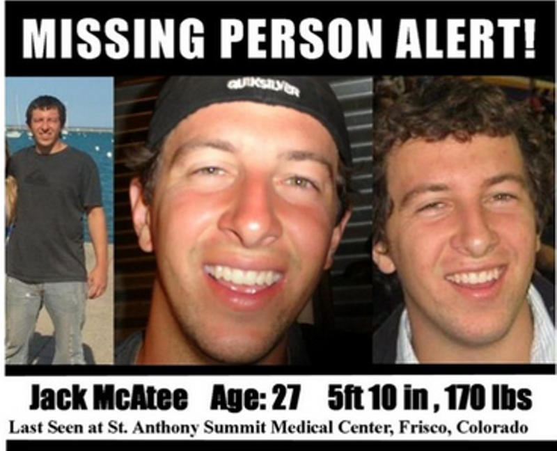 Missing St. Louis Native Jack McAtee Found Dead in Colorado