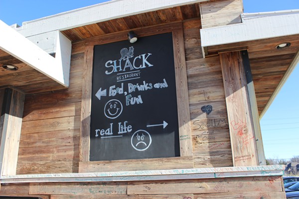 The Shack's quirky sense of humor is reflected throughout the restaurant. - PHOTO BY LAUREN MILFORD