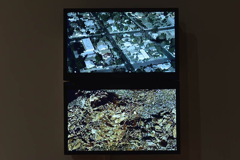 Michael Powell's 2016 digital video Pyrite, Gold is now on display at the Des Lee.