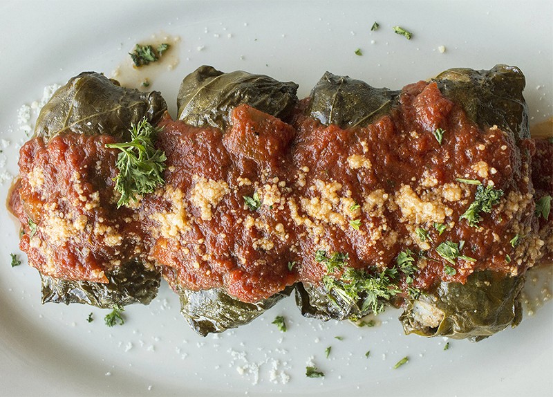 The dolmades at Dados: hand-crafted and the size of a fist. - PHOTO BY MABEL SUEN