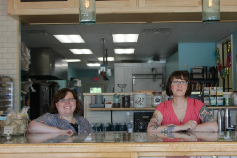Nancy Boehm and Christy Augustin have more room to bake at the new, larger location of Pint Size Bakery. - Cheryl Baehr