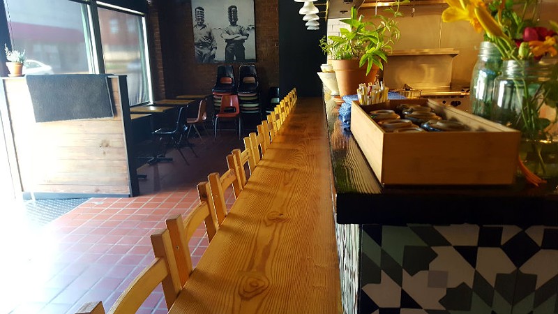 VISTA's ramen bar serves as an observation deck into the restaurant's kitchen. - KAVAHN MANSOURI