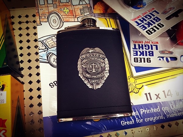 Police... flask? - photo by Jaime Lees