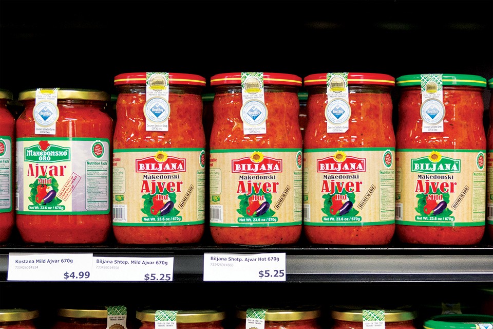 Sold at Europa Market, ajvar is as essential to Bosnian cuisine as tomato sauce is to Italian. - RYAN GINES