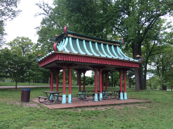 This is what the pavilion looked like before the restoration. - Photo courtesy of Tower Grove Park.