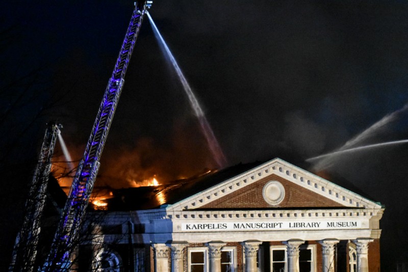 The Karpeles Manuscript Library Museum was badly damaged by fire. - DOYLE MURPHY
