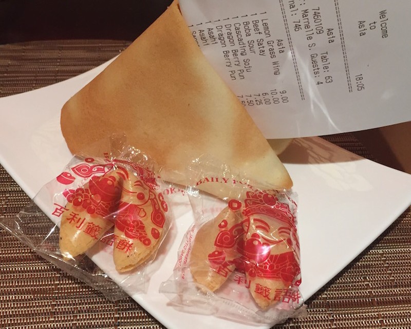 Fortune cookies are house-made. - PHOTO BY KEVIN KORINEK