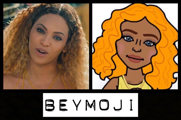 A still from Lemonade / Our Beyoncé design - all Beymojis by Jaime Lees