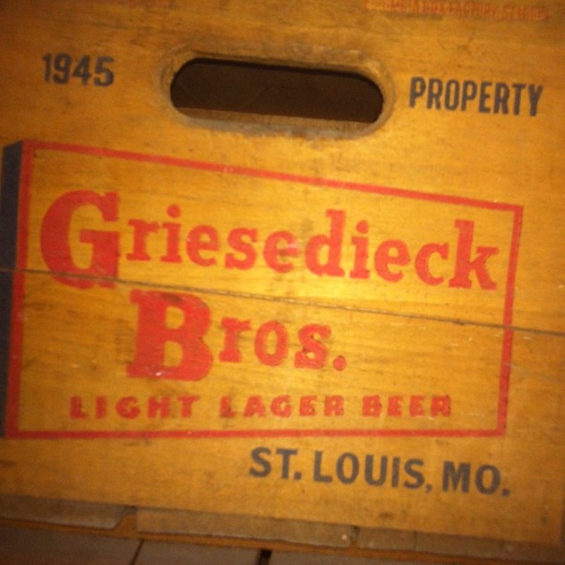 An old crate from the Griesedieck Brothers' mid-century days. - PHOTO COURTESY OF FLICKR/BILL STREETER
