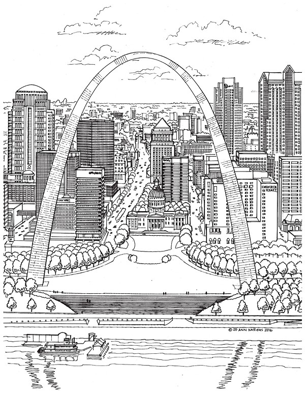 New Adult Coloring Book Shows the Beauty of St. Louis Architecture