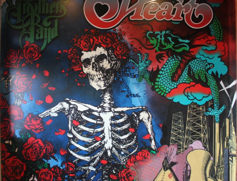 A Grateful Dead mural greets guests at Rock & Brews. - Cheryl Baehr
