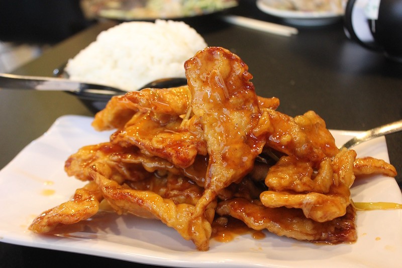 "Twice-cooked pork" is the true Dongbei version of sweet-and-sour pork. - PHOTO BY SARAH FENSKE