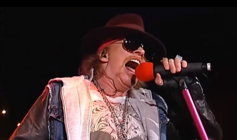 A modern-day Axl Rose. Guns N' Roses will perform at the Dome at America's Center on Thursday, July 27. - Screenshot from video below