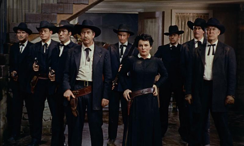 Mercedes McCambridge (center) is the shrill adversary in Johnny Guitar.