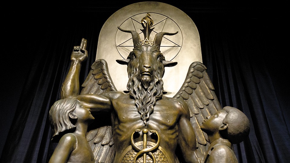 The Satanic Temple made headlines by insisting "Baphomet" should be displayed along with the Ten Commandments. - FLICKR/MARK NOZELL