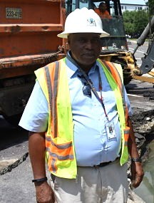 Vincent Foggie, a worker with the city's Water Division. - DANIEL HILL