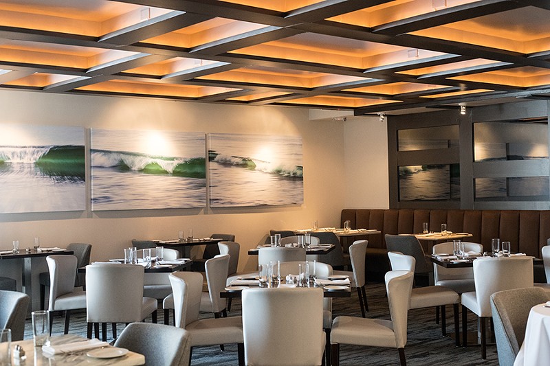 The dark dining room of Il Palato’s predecessor has been remade as a light, elegant space. - MABEL SUEN