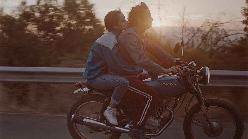 Sofia and Ignacio (Demian Hernández and Matías Oviedo) go for a dreamy motorcycle ride. - COURTESY OF KIMSTIM FILMS
