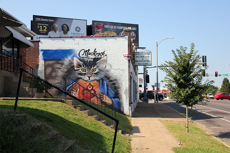 After Owner's Arrest, Holy Cat Mural Only Remnant of St. Louis  Underground Gallery (2)
