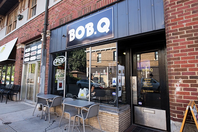 Small but mighty, BoBQ is located inside a narrow storefront in the Delmar Loop. - MABEL SUEN