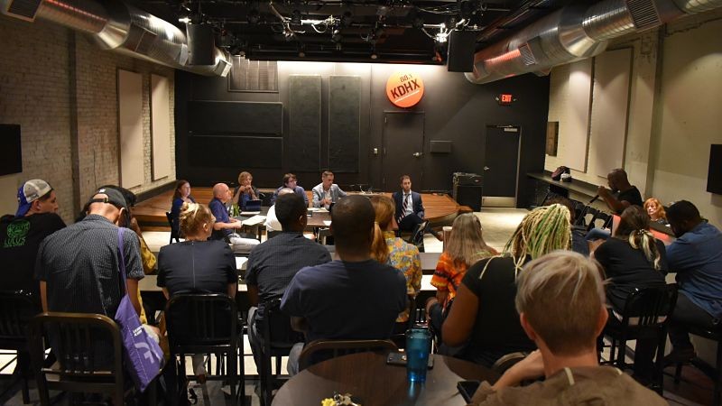 KDHX's September 16 meeting of the board of directors included an open forum to address recent allegations of racial insensitivity and mismanagement by top leadership. - DANIEL HILL
